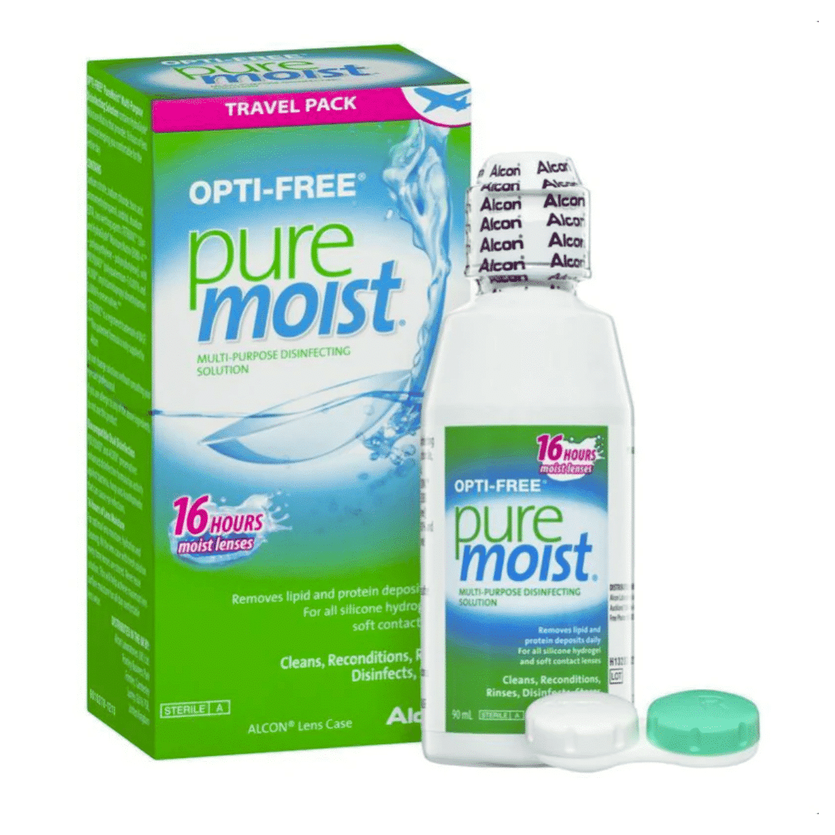 תמיסת נסיעות לחו"ל  אופטי פרי פיור מויסט 60 מ"ל  Opti-Free PureMoist 60ml