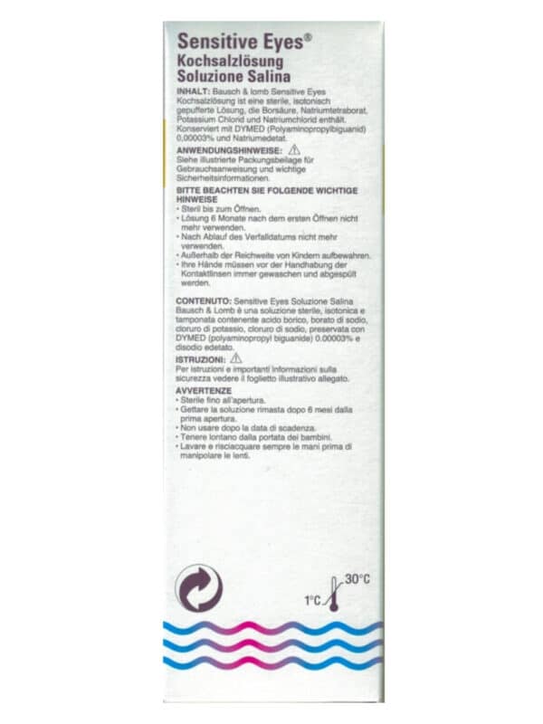 סליין ללא חומר משמר תמיסת סליין בוש & לאמב Saline Solution