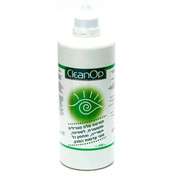 תמיסת סליין סטרילית קלין אופ סליין 500 מ"ל CleanOp Saline 500ml